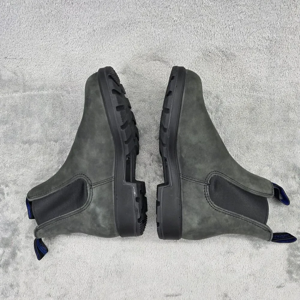 Blundstone Kids Gray Boots Tasmania Australia Suede Size 3 1/2